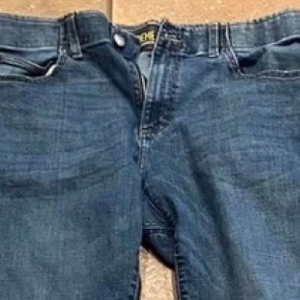 Lee Extreme Motion Mvp Mens 36 X 32 Length Relaxed Fit Straight Blue jeans